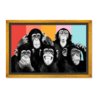 CHIMPANCÉS POP ART