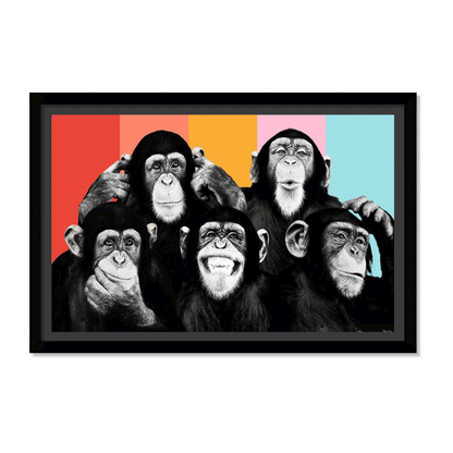 CHIMPANCÉS POP ART