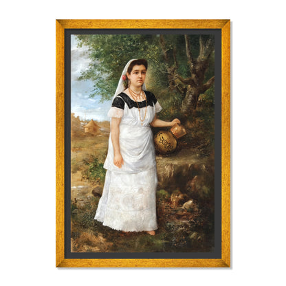 MUJER PARAGUAYA CON CANTARO