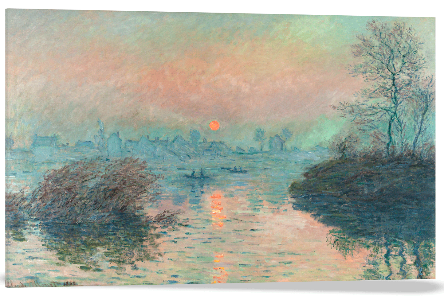 PUESTA DE SOL EN EL SENA EN LAVACOURT