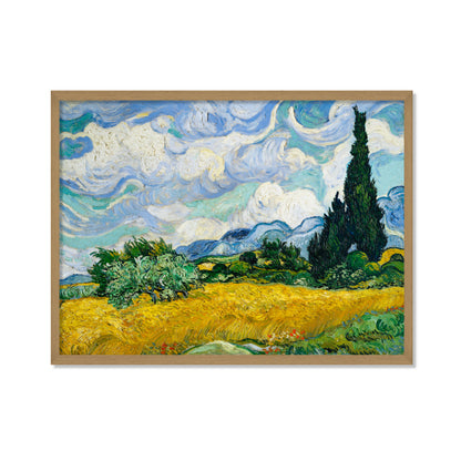 CAMPO DE TRIGO CON CIPRESES