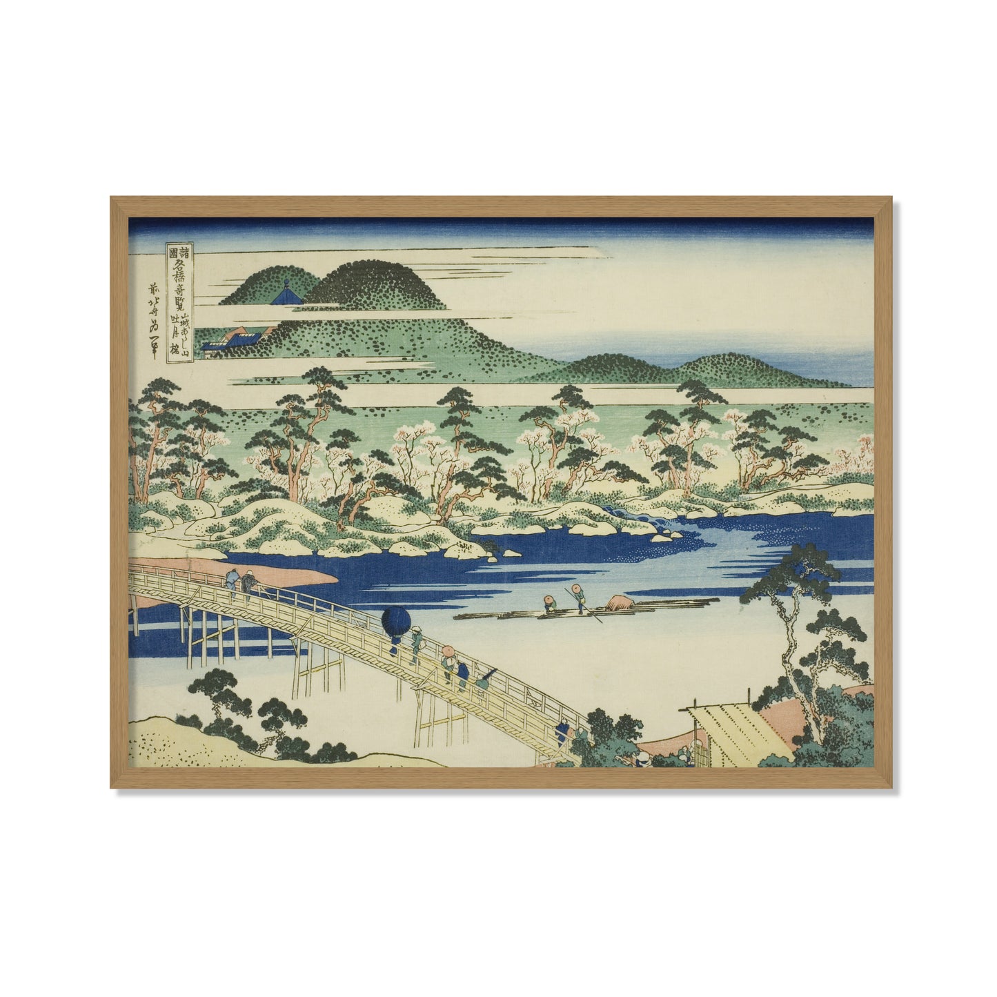 EL PUENTE TOGETSU EN ARASHIYAMA EN LA PROVINCIA DE YAMASHIRO