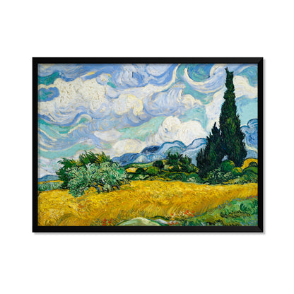 CAMPO DE TRIGO CON CIPRESES