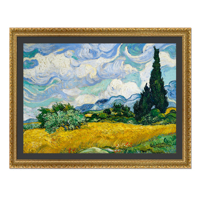 CAMPO DE TRIGO CON CIPRESES