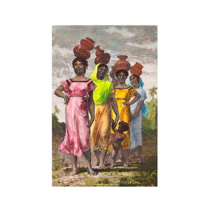 MUJERES PARAGUAYAS CAMPESINAS YENDO AL RÍO