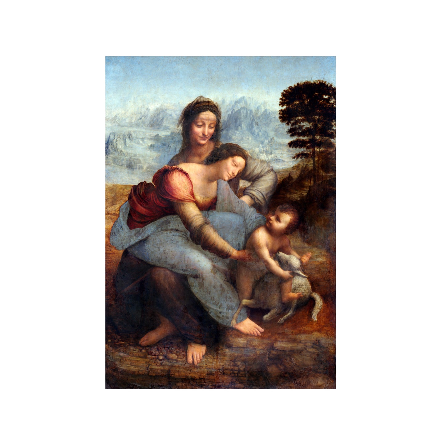LA VIRGEN, EL NIÑO JESÚS Y SANTA ANA