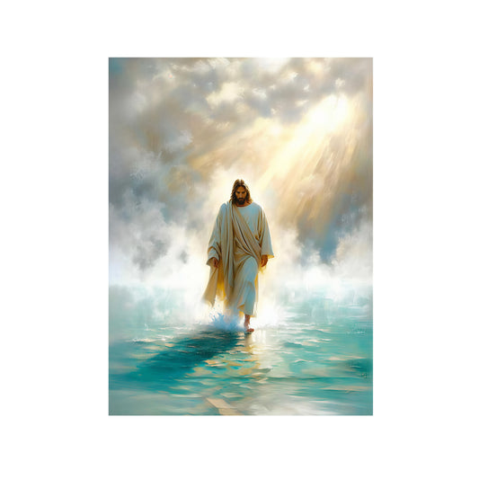 JESÚS CAMINANDO SOBRE LAS AGUAS