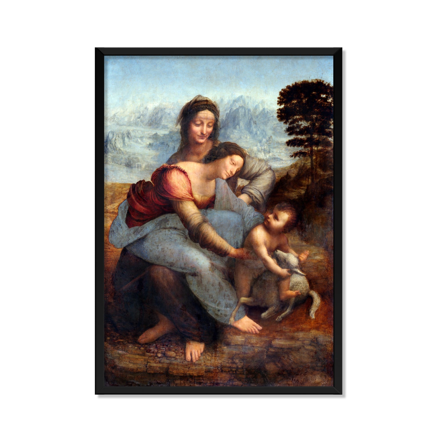LA VIRGEN, EL NIÑO JESÚS Y SANTA ANA
