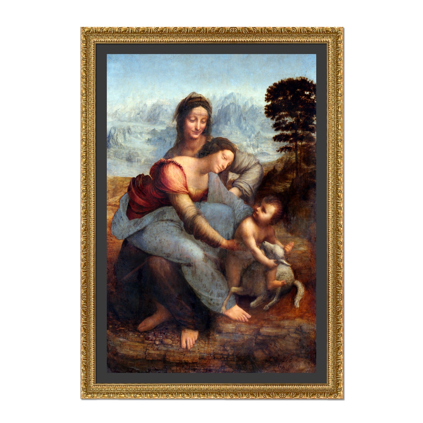 LA VIRGEN, EL NIÑO JESÚS Y SANTA ANA