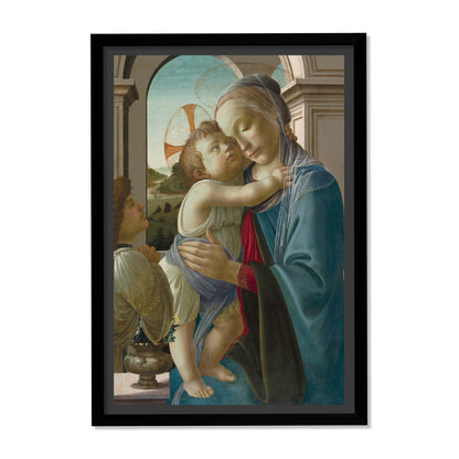 VIRGEN CON EL NIÑO Y UN ÁNGEL
