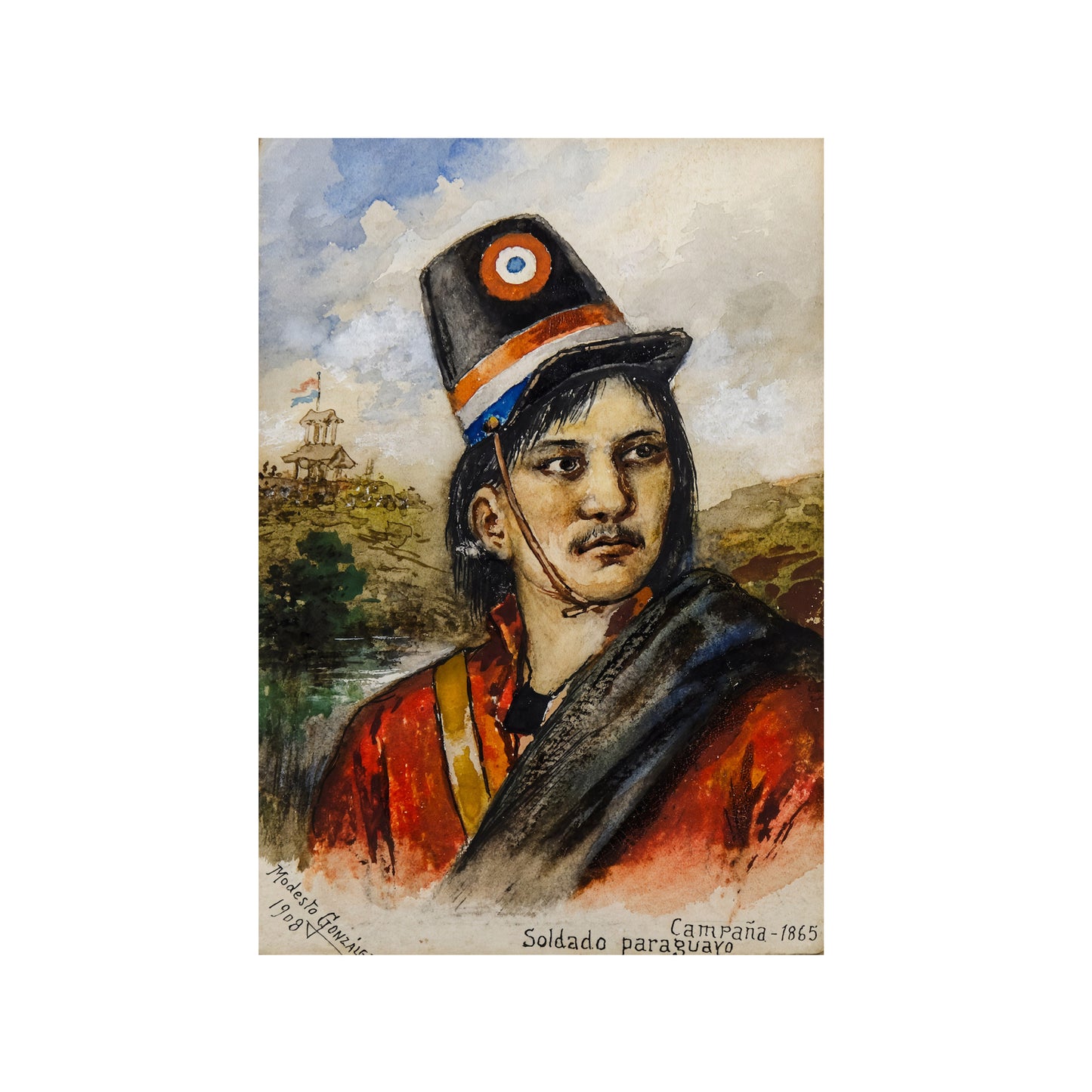 RETRATO DE SOLDADO PARAGUAYO