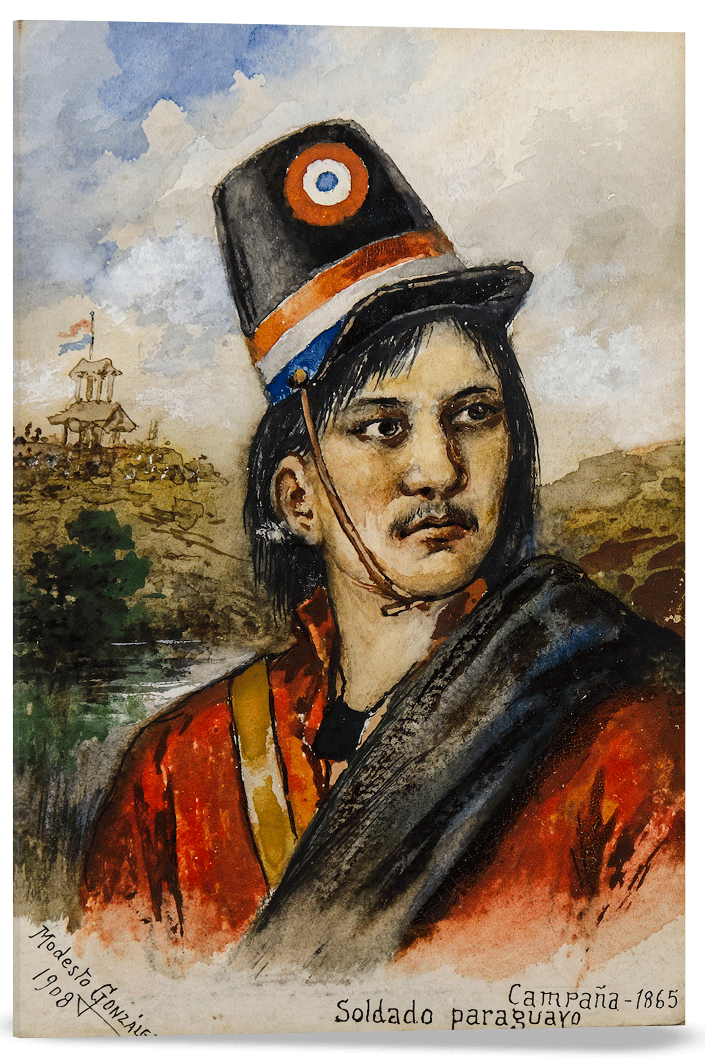 RETRATO DE SOLDADO PARAGUAYO