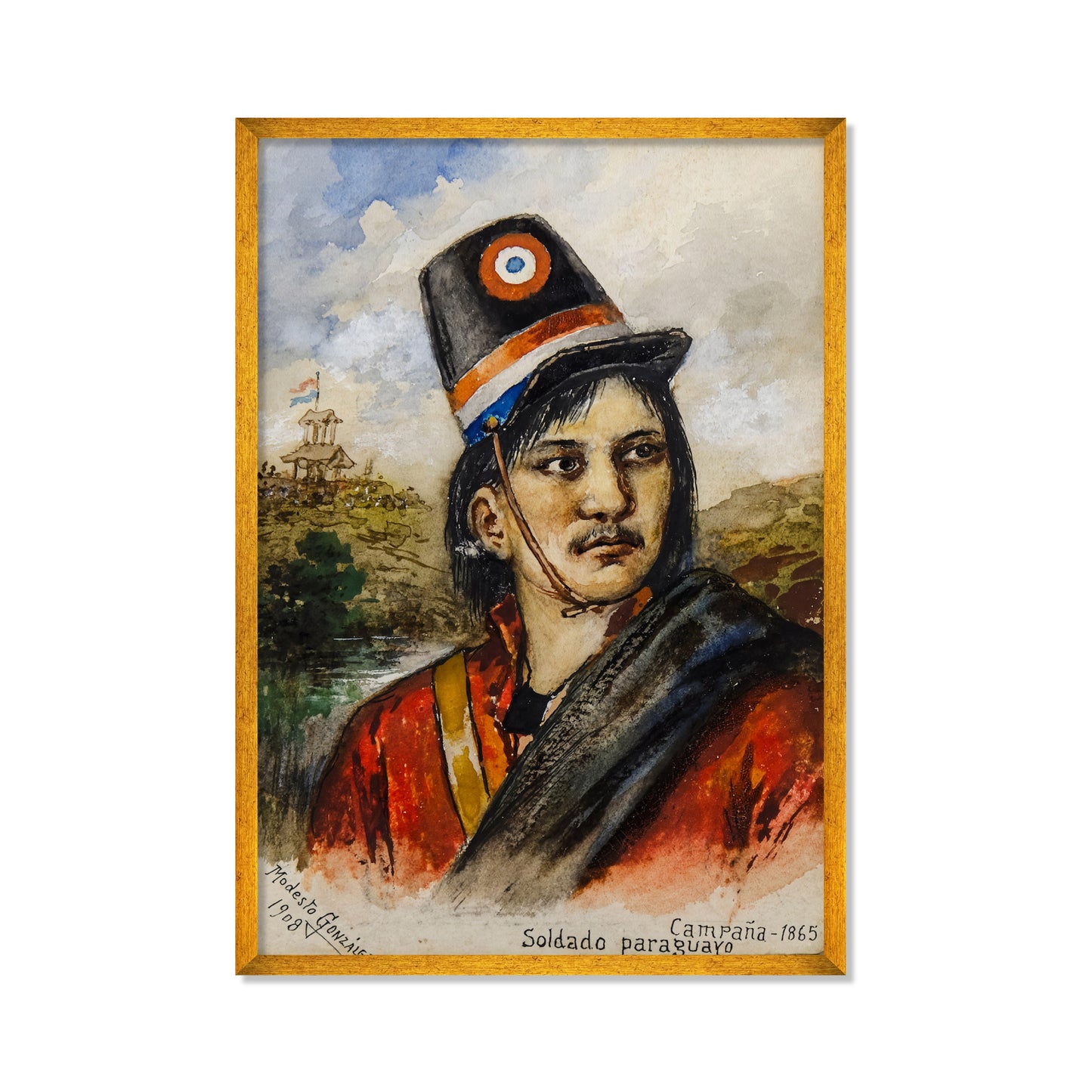 RETRATO DE SOLDADO PARAGUAYO