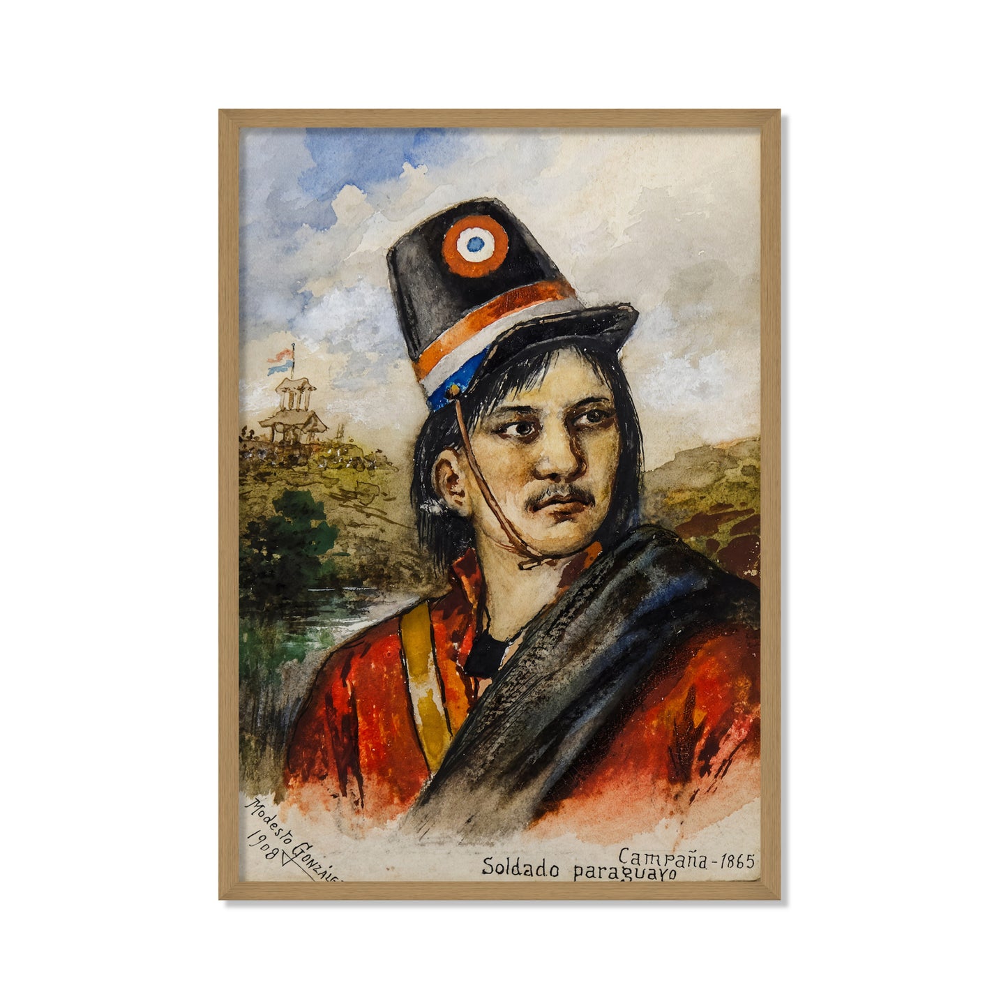 RETRATO DE SOLDADO PARAGUAYO