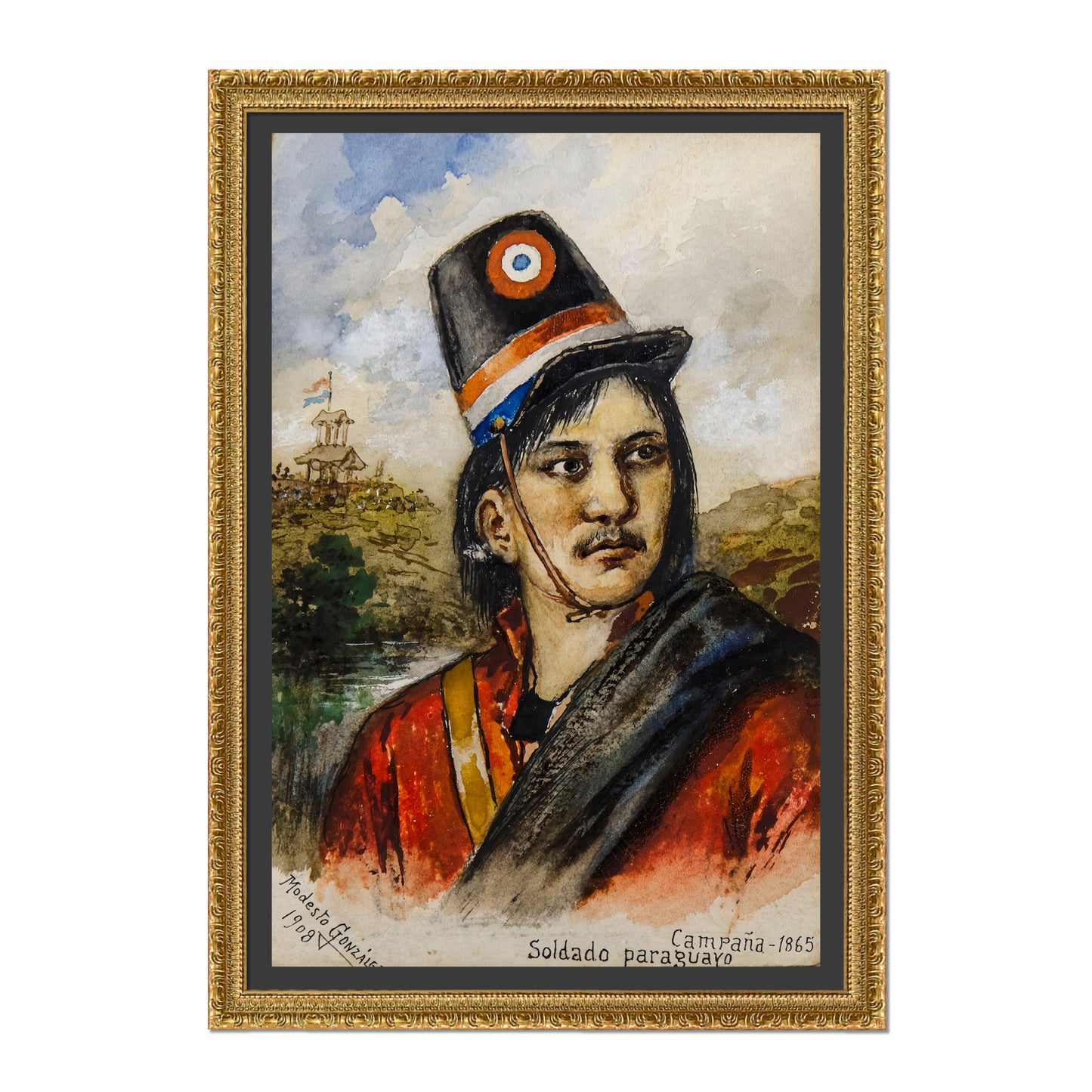 RETRATO DE SOLDADO PARAGUAYO