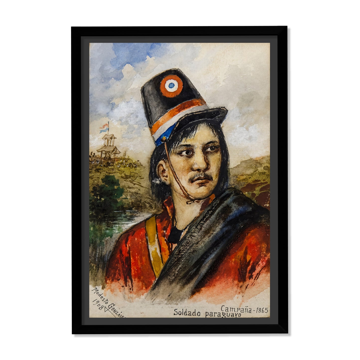 RETRATO DE SOLDADO PARAGUAYO