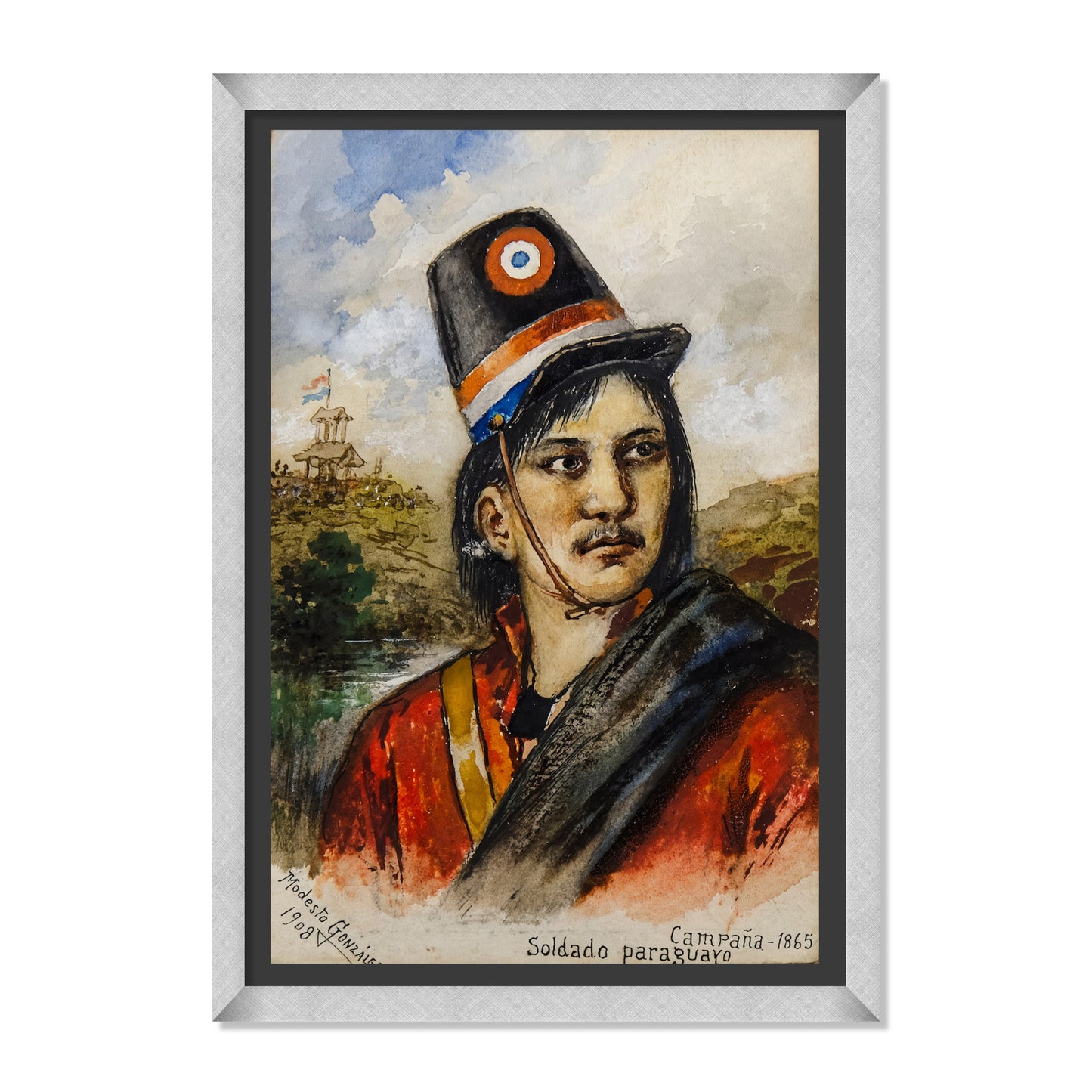 RETRATO DE SOLDADO PARAGUAYO