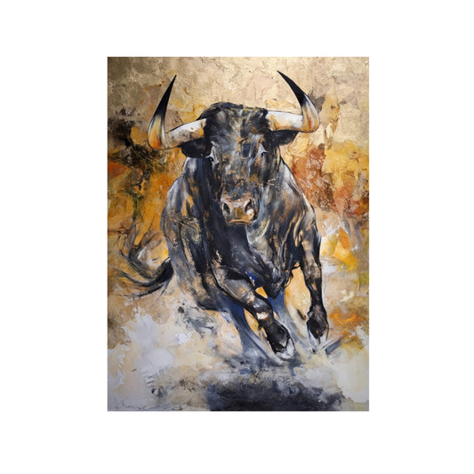TORO EN EMBESTIDA