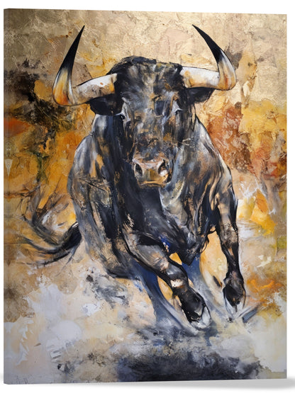 TORO EN EMBESTIDA