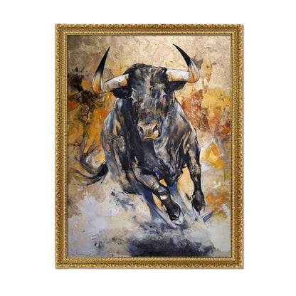 TORO EN EMBESTIDA