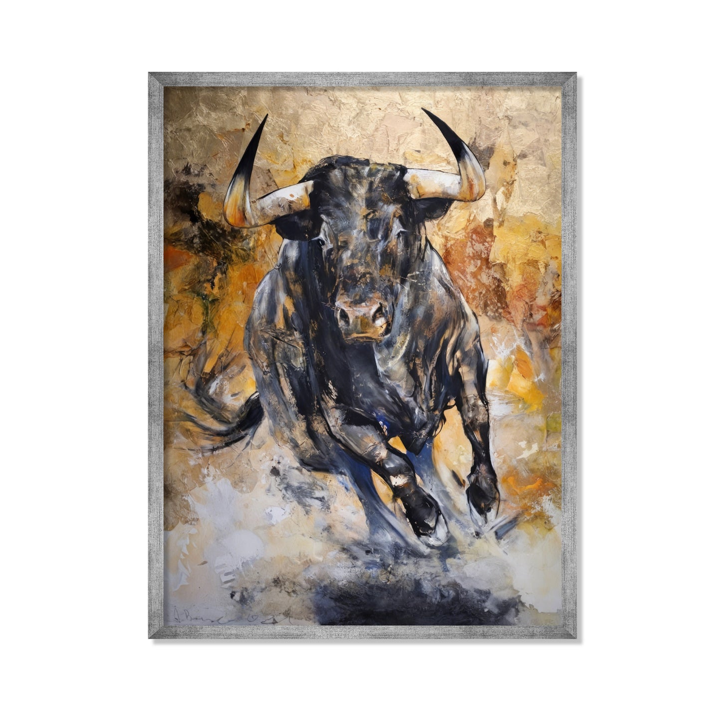 TORO EN EMBESTIDA