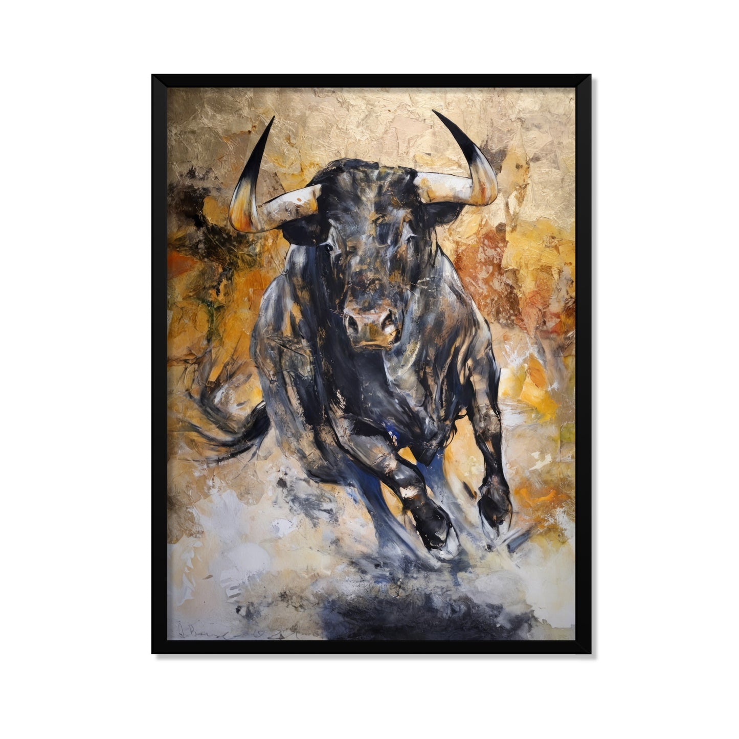 TORO EN EMBESTIDA
