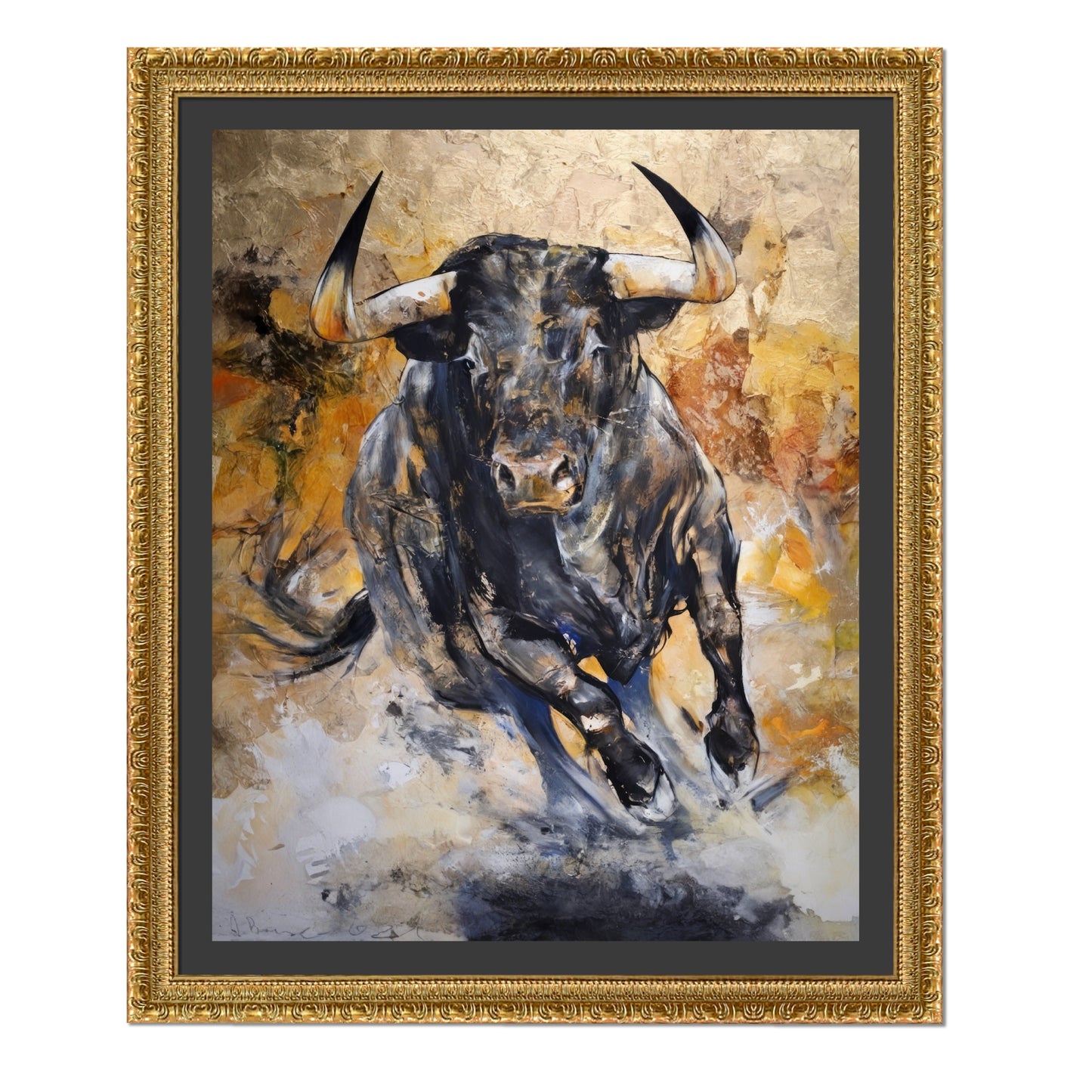 TORO EN EMBESTIDA