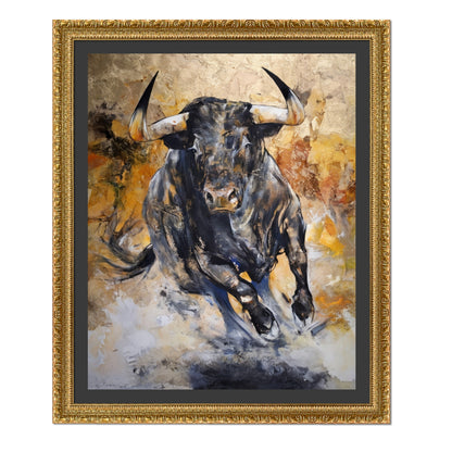 TORO EN EMBESTIDA
