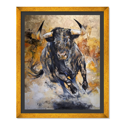 TORO EN EMBESTIDA