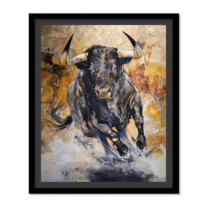 TORO EN EMBESTIDA