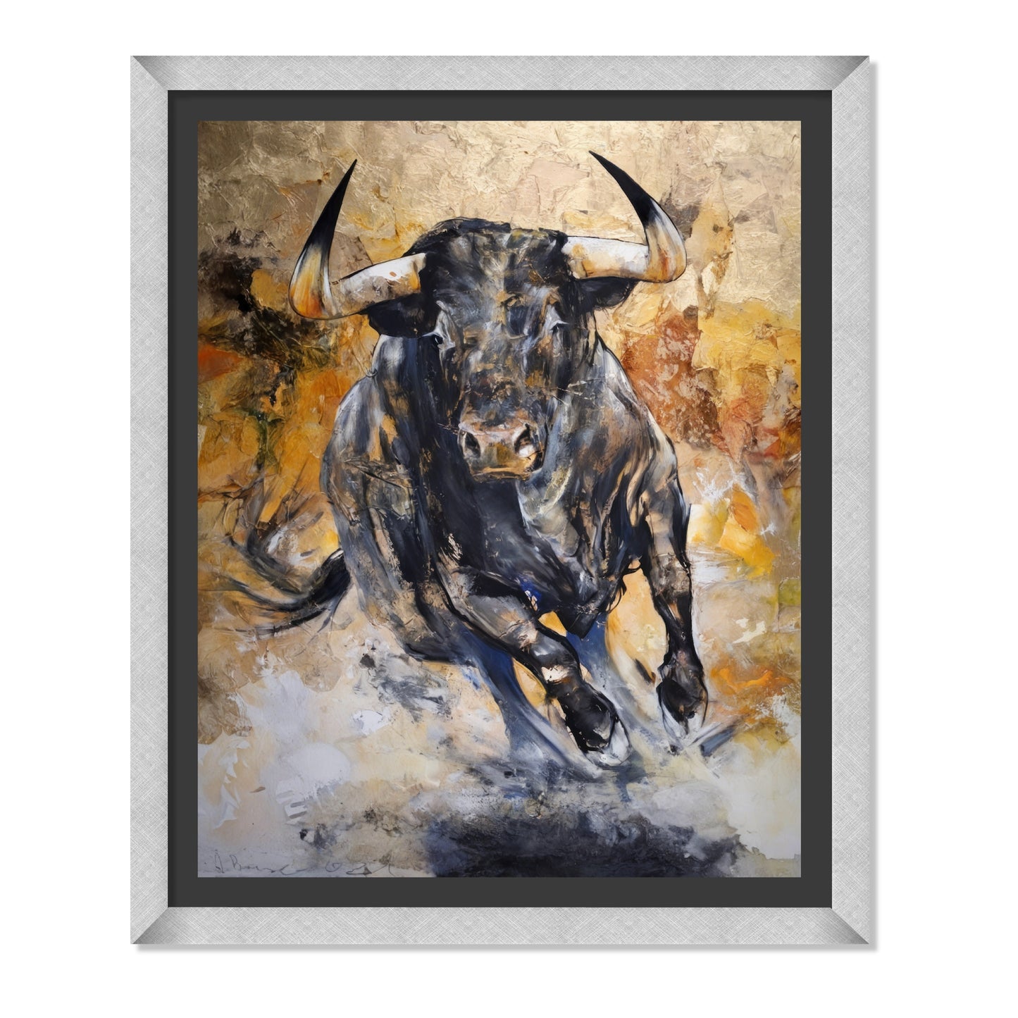 TORO EN EMBESTIDA