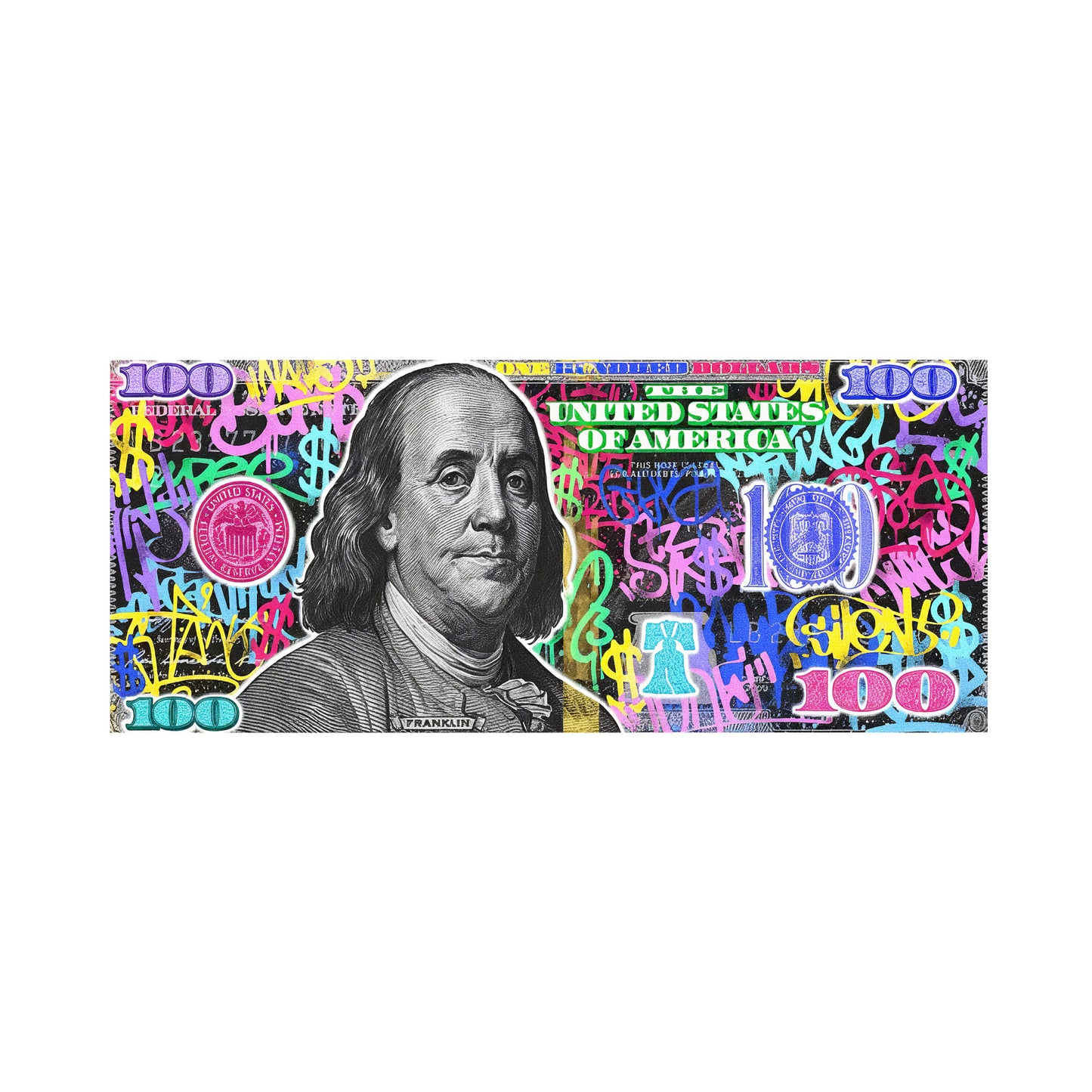 100 DOLLARS STREET ART