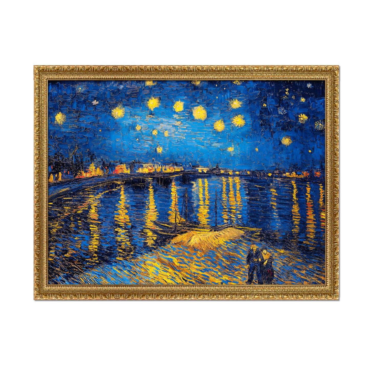 NOCHE ESTRELLADA SOBRE EL RÓDANO
